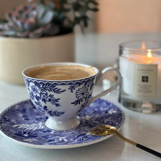 Porcelain Tea Cup with Saucer