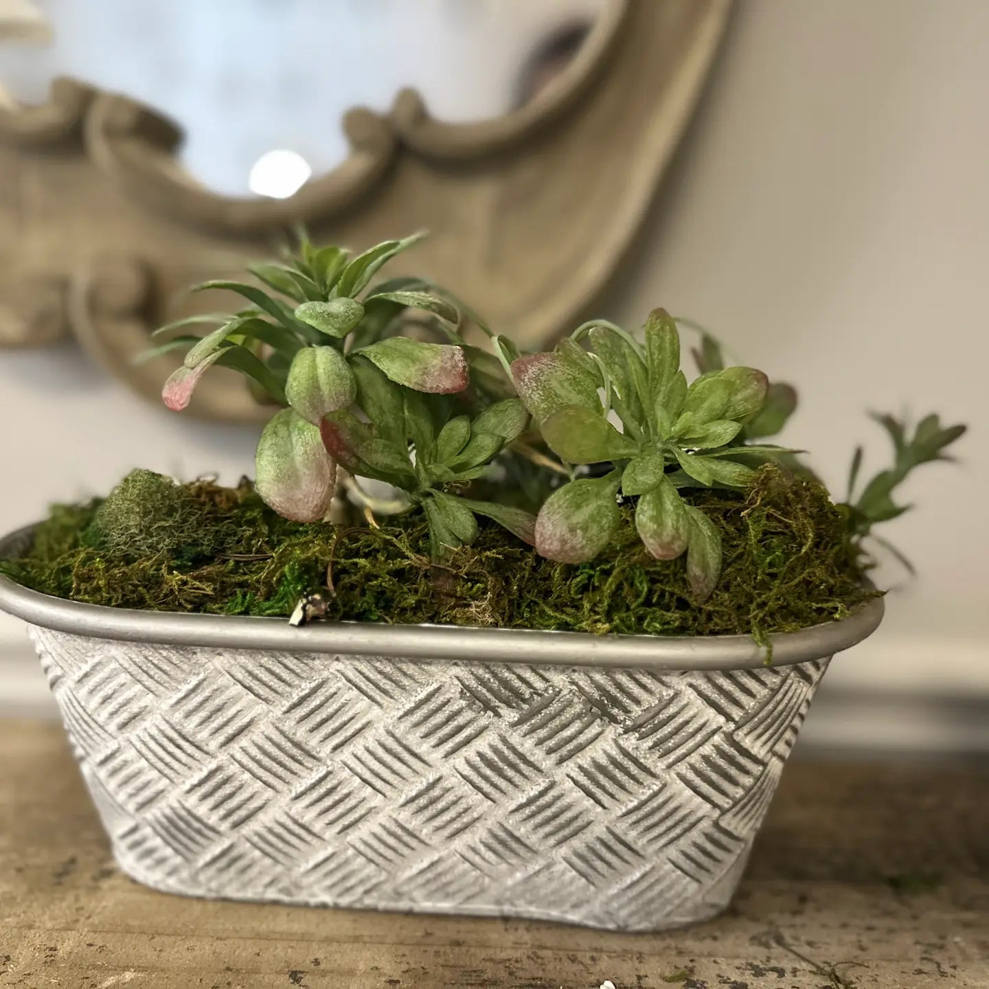 Oval Basketweave Planters