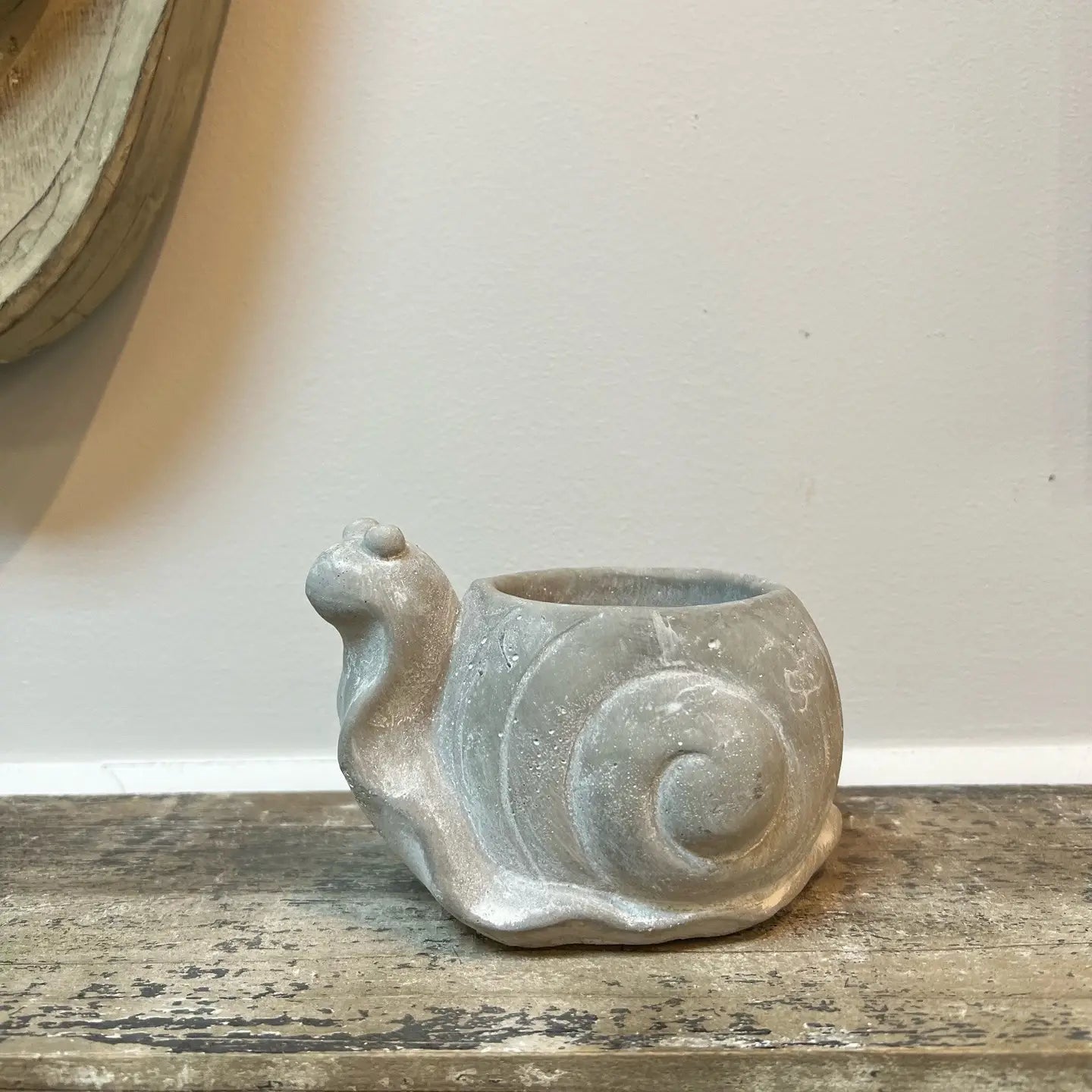 Cement Snail Planter