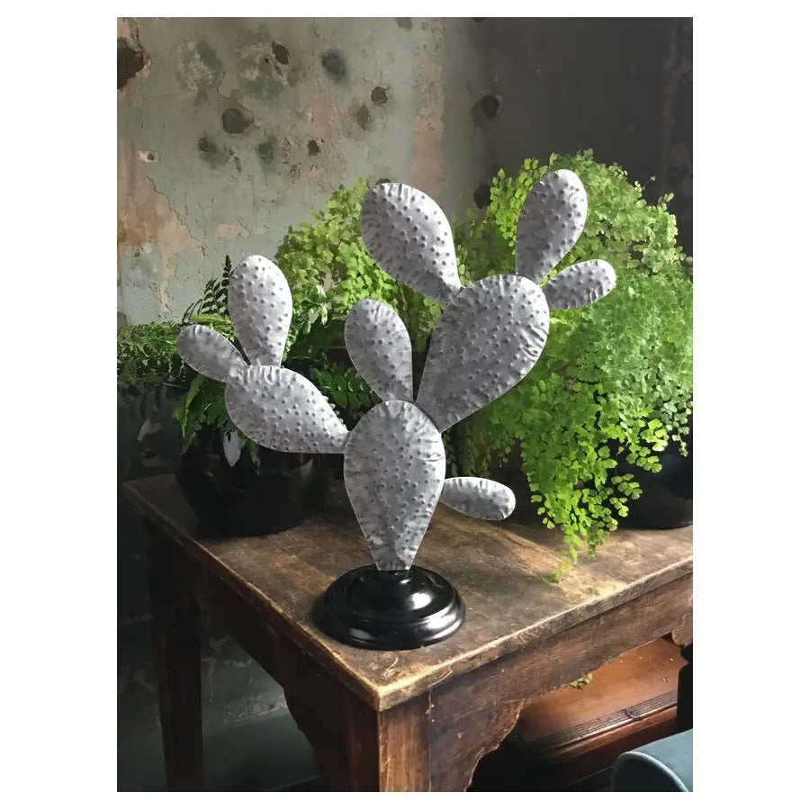 metal prickly pear cactus Metal Cactus Sculpture