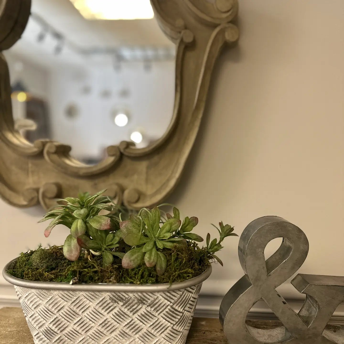 Oval Basketweave Planters