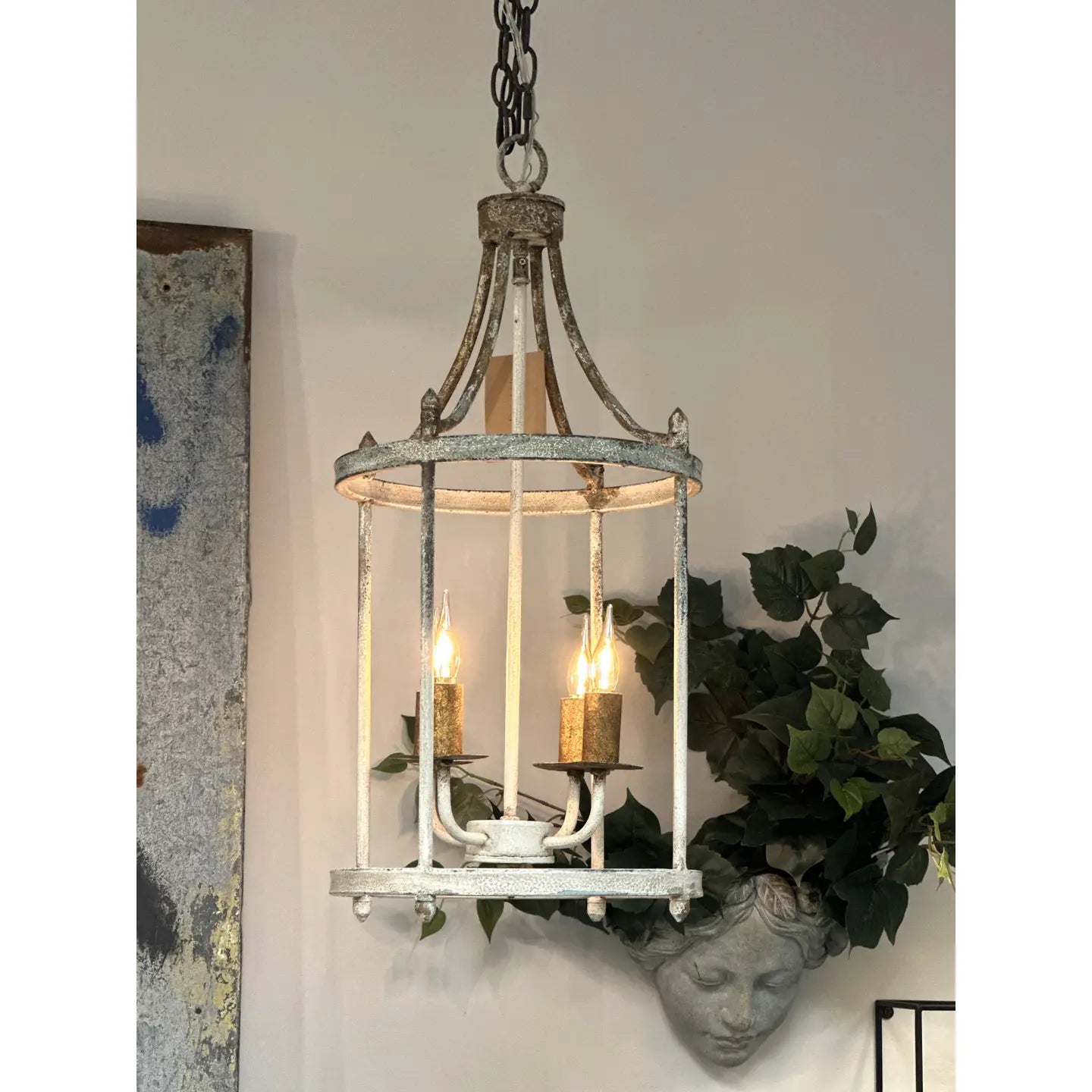 Rust Iron Dining Table Lamp
