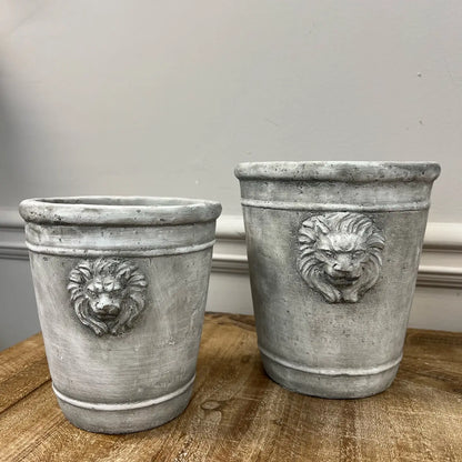 Cement Lion Planter