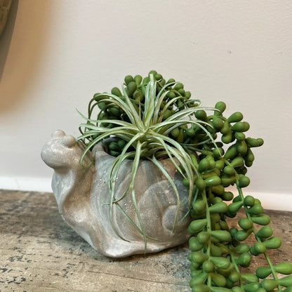 Cement Snail Planter