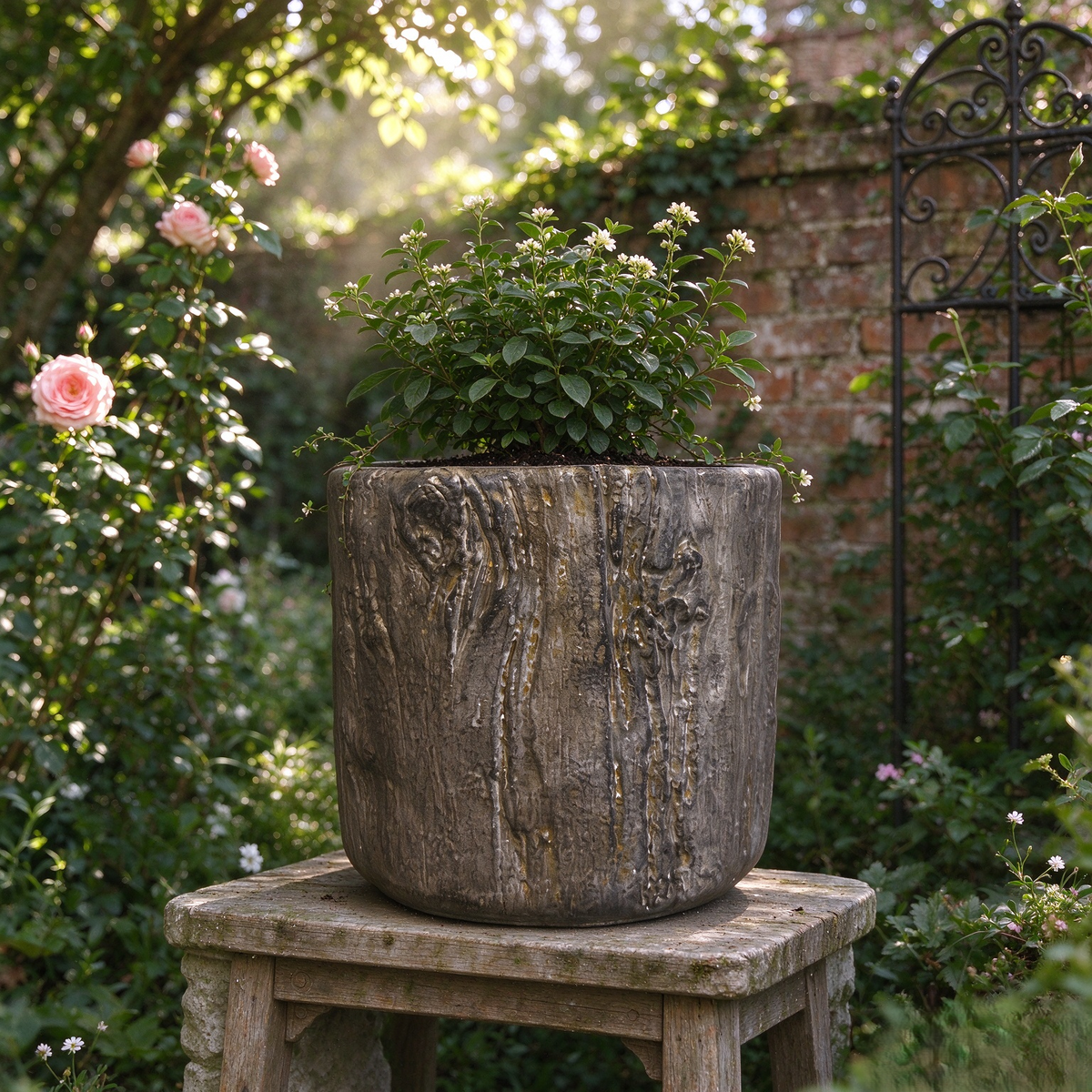 Tree Trunk Planter