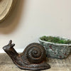 CAST IRON SNAIL STATUE
