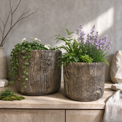 Tree Trunk Planter