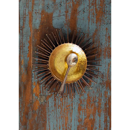 Iron & Goldleaf Medium Sea Urchin Dish