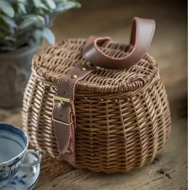 Small Wicker Fishing Basket