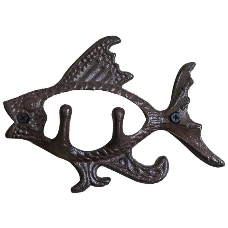 Antique Cast Iron Fish Wall Hook
