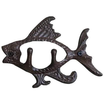 Antique Cast Iron Fish Wall Hook