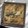 Wall Decor with Wood Carved Frame Set