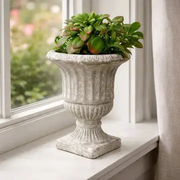 CEMENT URN PLANTER
