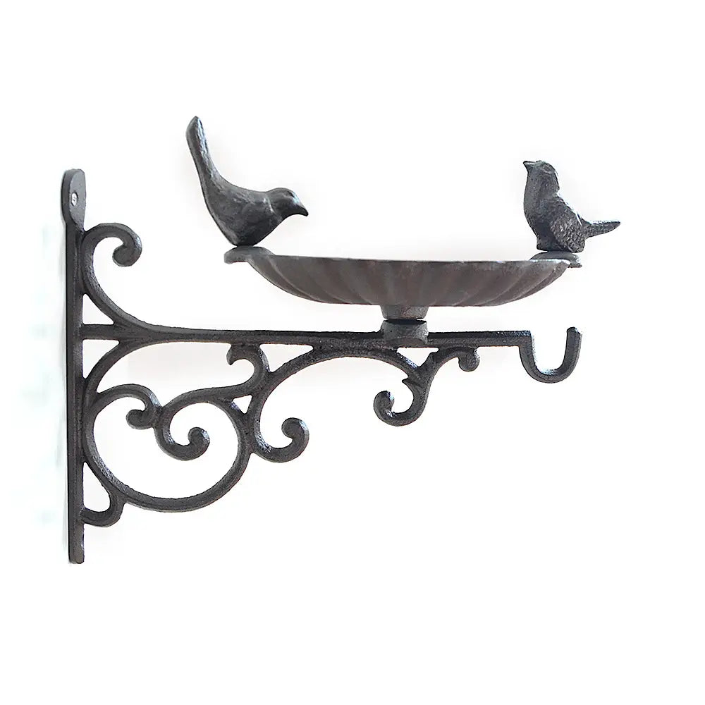 Wall Mounted Iron Bird Food Bowl
