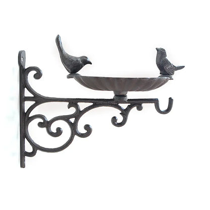 Wall Mounted Iron Bird Food Bowl