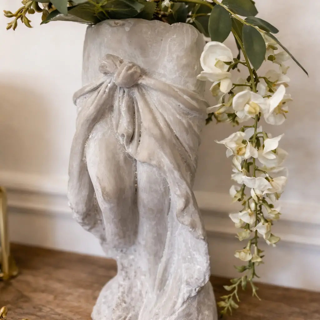Cement Lady Skirt Planter
