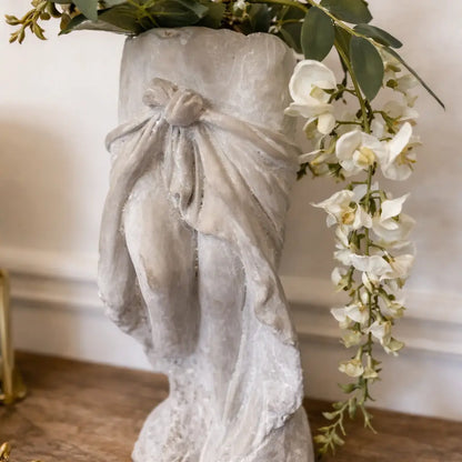 Cement Lady Skirt Planter