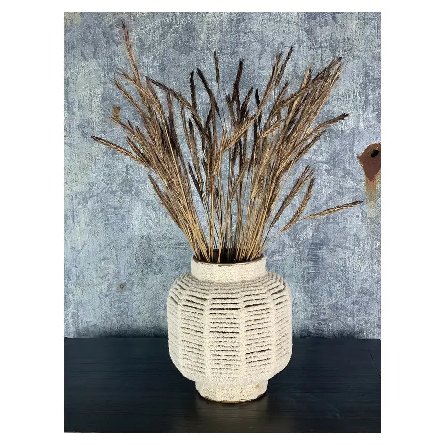 White Macrame Vase