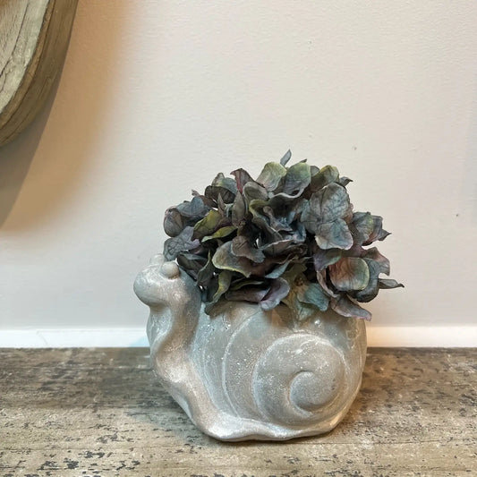 Cement Snail Planter