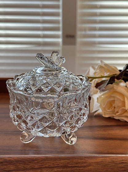 Crystal Glass Storage Jar