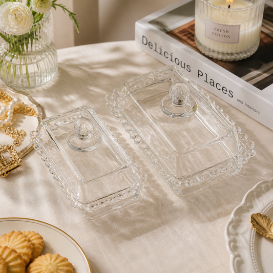 Classic Clear Glass Butter Keeper
