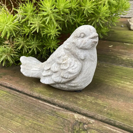 Sitting Cement Bird Statue 2