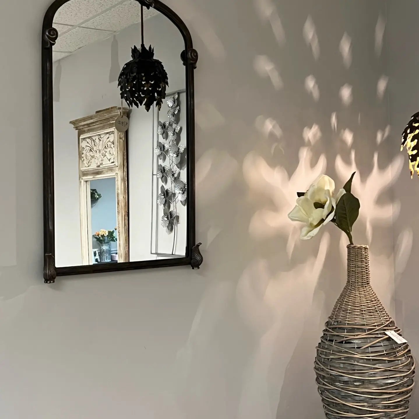 Vintage Iron Frame Mirror