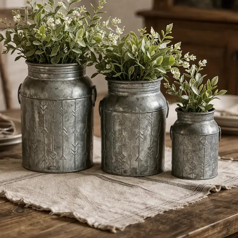 Iron Jars Set of 3