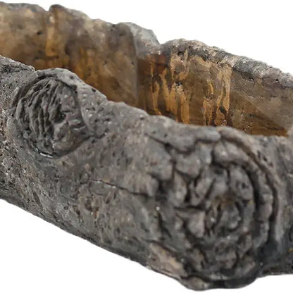 Large Cement Log Planter