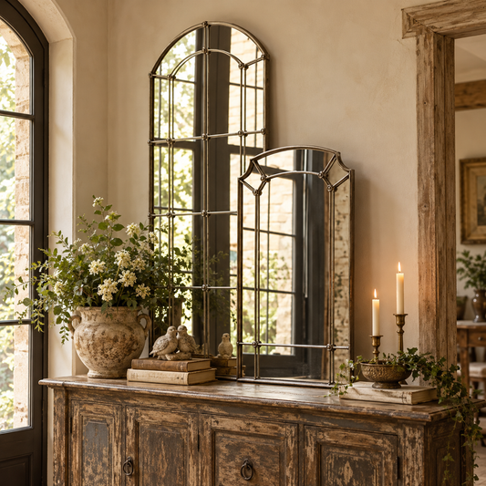 Cast Iron Tall Mirror