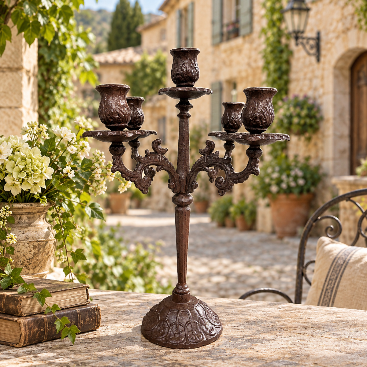Heavy Duty Cast Iron Candelabra