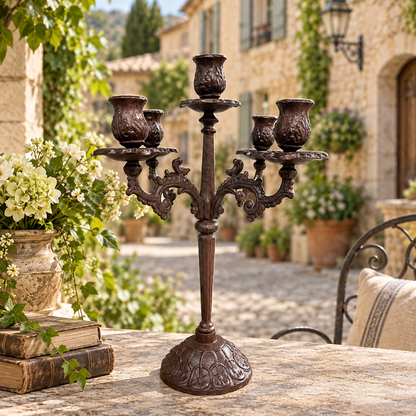 Heavy Duty Cast Iron Candelabra