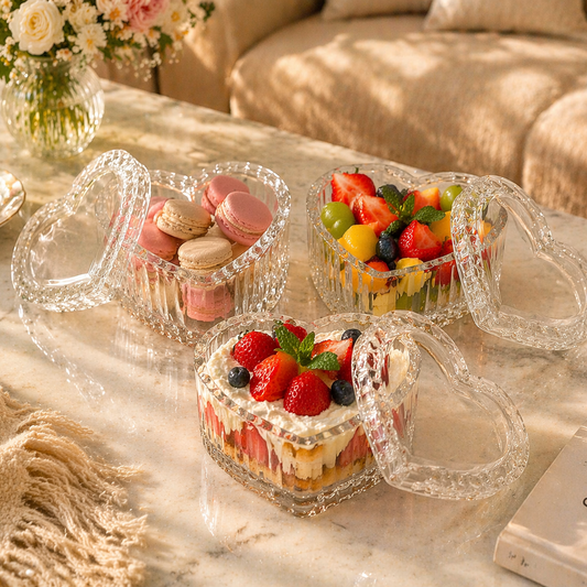 Heart Glass Storage Box