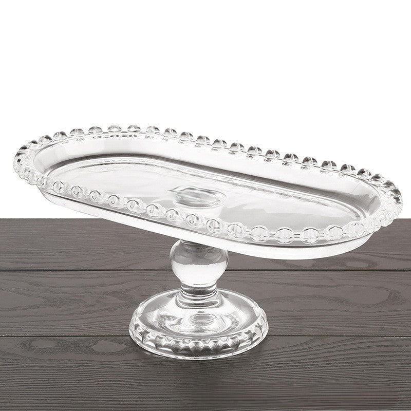 Crystal Glass Cake Stand Set