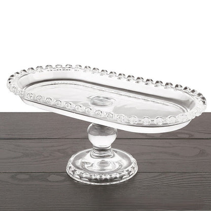 Crystal Glass Cake Stand Set