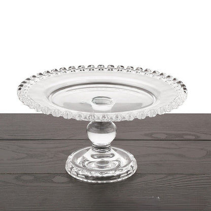 Crystal Glass Cake Stand Set