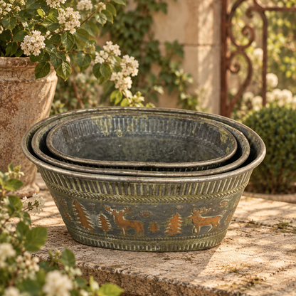 Iron storage box for Christmas - SET of 3