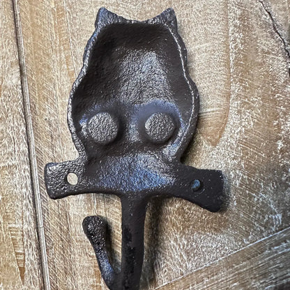 Cast Iron Owl Wall Hook