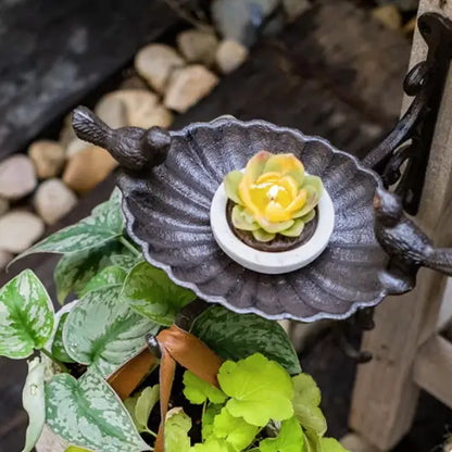 Wall Mounted Iron Bird Food Bowl