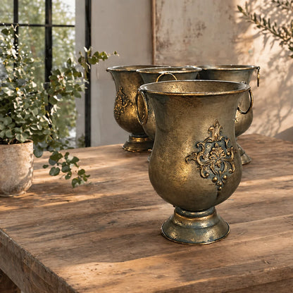 Decorative Iron Urn Planter