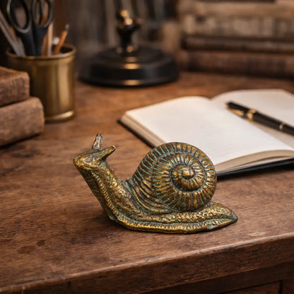 CAST IRON SNAIL STATUE