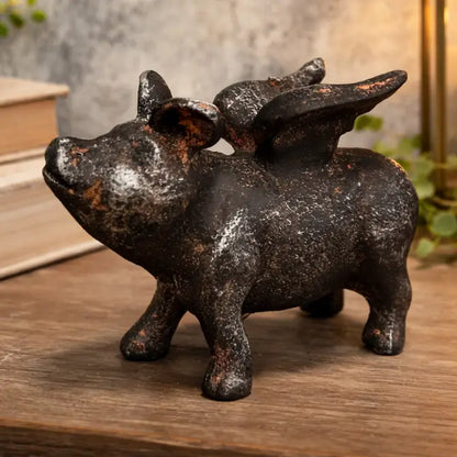 Cast Iron Flying Pig